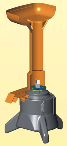 Schnittzeichnung der Speidel Obstmühle