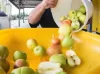 Befüllen der Speidel Obstmühle mit Äpfeln