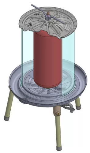 Schnittdarstellung der Speidel Hydropresse