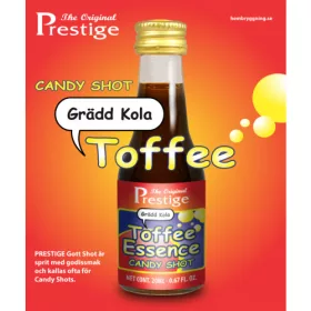 Toffee Caramel Candy Shot Essenz von Prestige in der Glasflasche