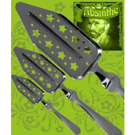 Absinthlöffel mit Sternmotiv aus Edelstahl