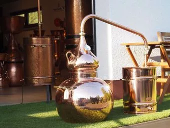 Kupfer-Alembik-Destille mit 50 Liter Kesselvolumen