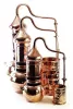 Kupfer-Alembik mit Aromakolonne in mehreren Größen