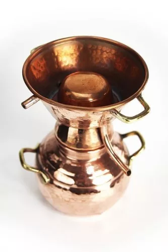 Mini-Alquitara-Destille von oben – eine besondere Geschenkidee