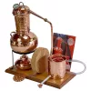 Arabische Kupferdestille mit Spiritusbrenner und Aromakorb, 2 Liter