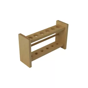 Reagenzglasständer aus Holz für 6 Reagenzgläser