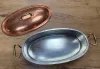 Ovale Bratform aus Kupfer