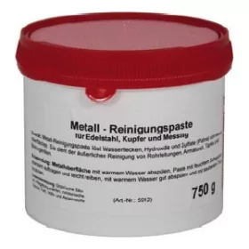 Dose der Reinigungspaste für Kupfer, Messing und Edelstahl