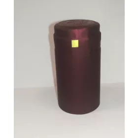 Bordeauxrote PVC-Schrumpfkapsel mit goldener Aufreißlasche