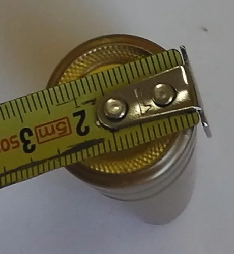 Durchmesser der goldenen PVC-Schrumpfkapsel