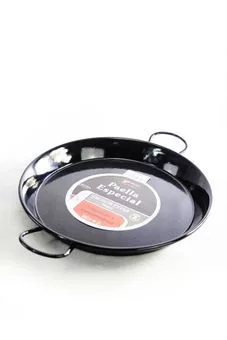Paella-Pfanne, schwarz emailliert, Ø 20 cm – Detailansicht