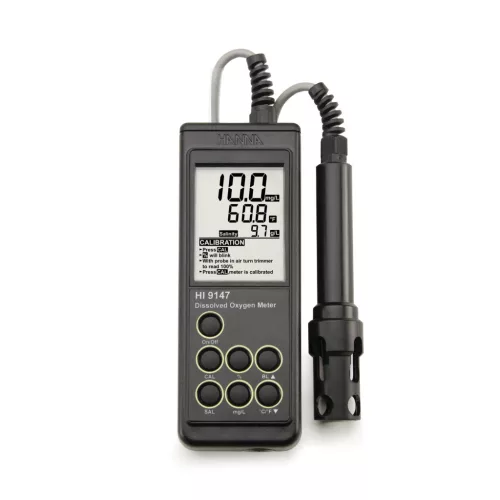 Hanna HI9147-04 Messgerät für gelösten Sauerstoff mit galvanischer Sonde
