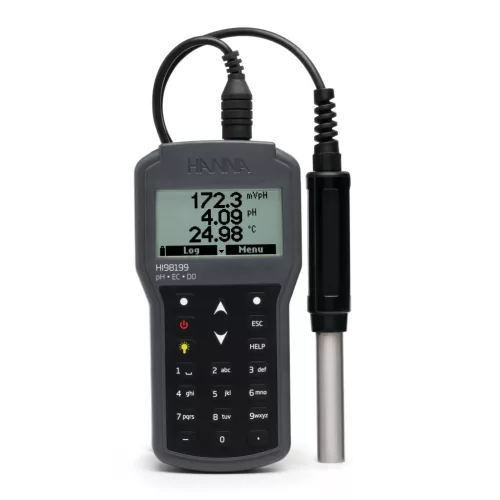 Hanna HI98199 Multiparameter-Messgerät für pH, EC, TDS und gelösten Sauerstoff