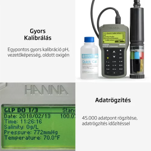 Hanna HI98494 Multiparameter-Wasserqualitätsmessgerät mit Bluetooth