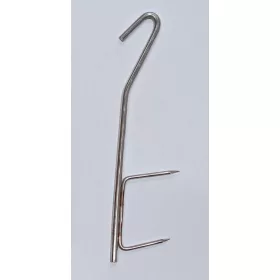   Doppelspieß-Räucherhaken für Speck und schwere Fleischstücke – 4er-Set, 20 cm
