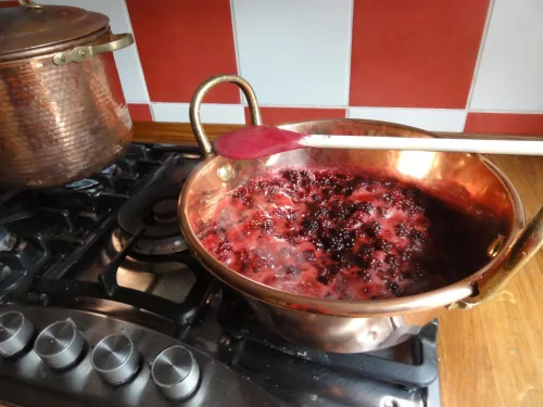 Dickwandiger Kupfertopf für Marmelade und Saucen, Ø 20 cm, 2 Liter
