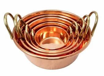 Dickwandiger Kupfertopf für Marmelade und Saucen, Ø 20 cm, 2 Liter