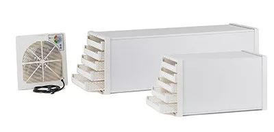 Biosec Domus Dörrgerät mit Kunststoffgehäuse, 10 BPA-freie Trockenkörbe – Seitenansicht