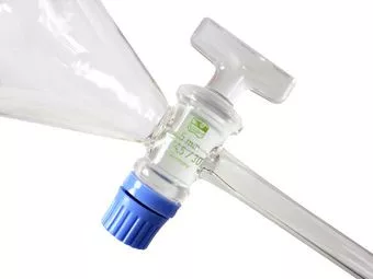 Scheidetrichter für ätherische Öle aus Glas, 100 ml